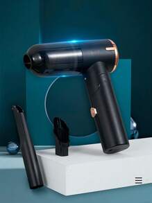 Mini Aspiradora De Mano Pórtatil, Multifuncional, Resistente, Duradera, Carga Inalámbrica De Puerto USB - Mini Aspiradora Portátil para Limpieza de Auto y Hogar, Alta Succión y Resistencia - Negro - Ver 2