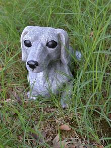 1 Pieza Adorno De Perro Creativo, Figuras De Perros Dachshund Y Harbinger Para Decoración De Jardín En Artesanía De Resina - Multicolor - Ver 5