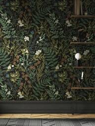 Tapeta Fern Green Plant, samoprzylepna wodoodporna tapeta do renowacji, zdejmowana piękna naklejka ścienna, dekoracja pokoju domowego, sztuka ścienna, dekoracja ścienna, 17,7 cala * 6,5/9,8 stopy samoprzylepna tapeta, naklejki do renowacji, panele ścienne do odklejania, tapeta, tapety, wiosenne elementy dekoracyjne odświeżą Twój dom, naklejki dekoracyjne Rama