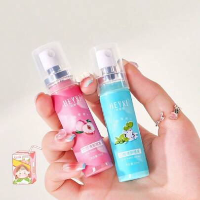 2 件，桃子口气清新剂，除臭薄荷口气喷雾，口气清新，口腔护理清洁，