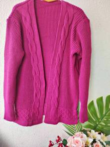 Women Knit Tops - 紫色 - 查看 1