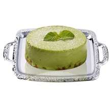 水果零食托盤餐廳食品盤自助餐盤家用廚房用品39.5cmx23cm - 銀色 - 查看 7