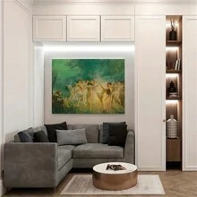 1張藝術畫布海報,dance Of Fire 油畫壁畫,浴室臥室辦公室客廳家居牆面裝飾藝術畫,無框 - 彩色 - 查看 3