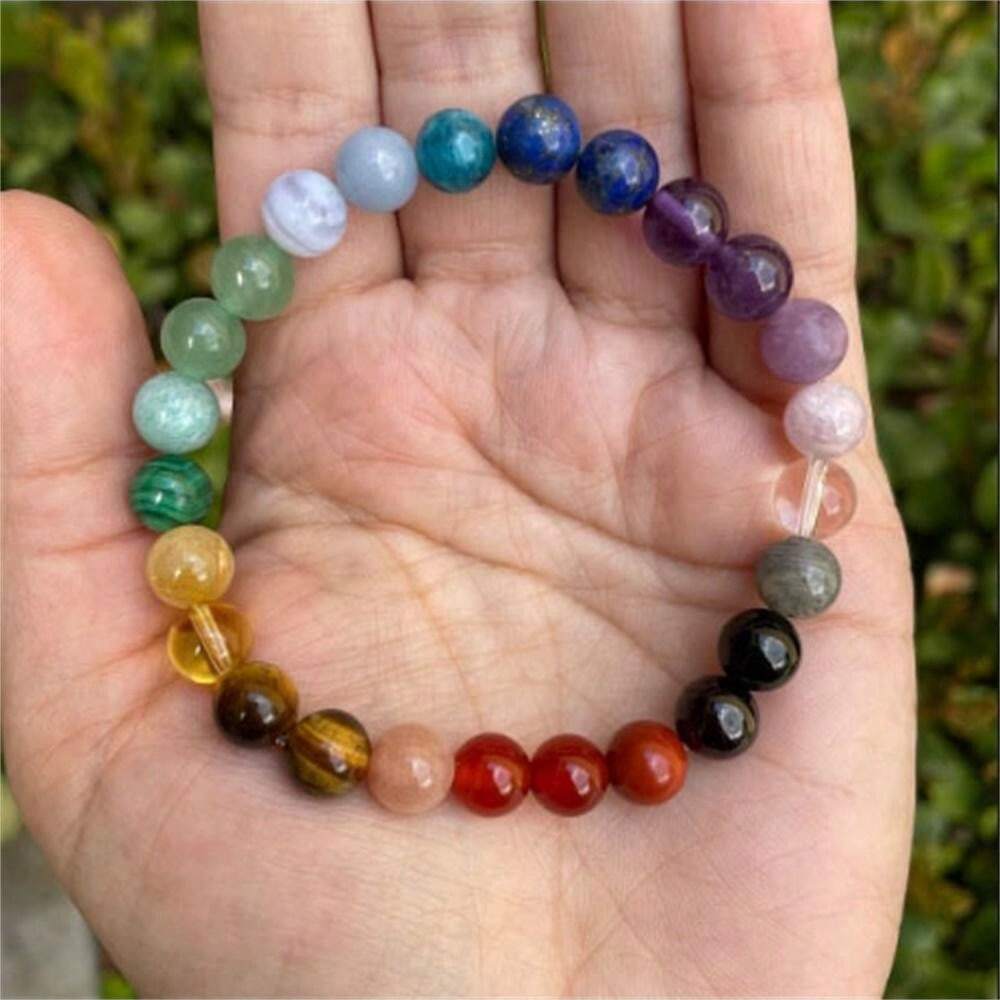 Chakra armbanden met 7 edelstenen
