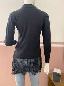 Women Tops - 黑色 - 查看 6