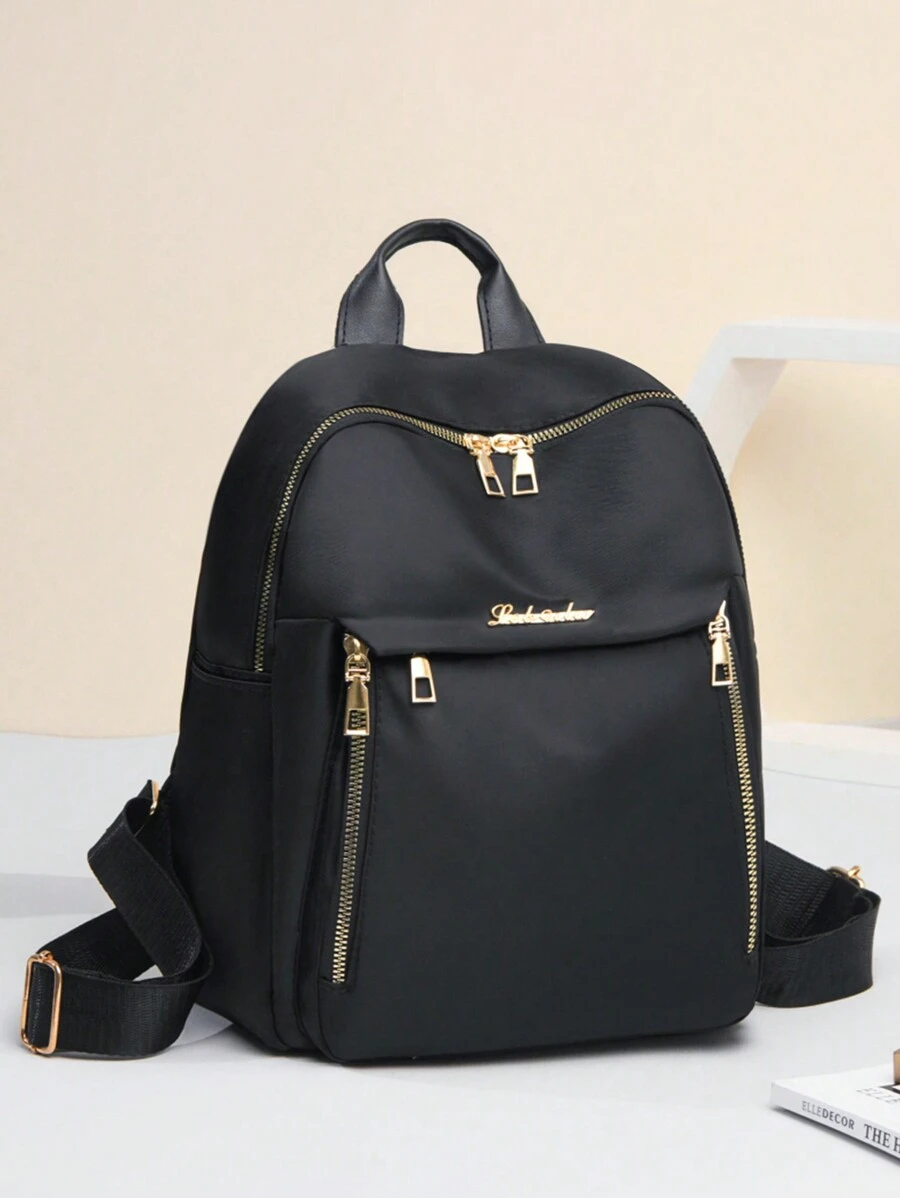 Solid Color Multi-Pocket Backpack, Casual All-Match Middle High School College Students Campus Schoolbag, Vacation Leisure Daypack For Outdoors Travel And Daily Use, Simple Versatile Shoulder Dual-Use Commuting Backpacks & Shoulder Bag School Backpack, School Bag, Backpack For School, Back To School, Big Backpack, Classic Casual, Suitable For Teen Girls Women College Students, Perfect For Back To School, College, Middle School, High School, School Supplies, Back To School Backpack, School Bookbag, Backpack School, Back To School Bags, Large Capacity, Waterproof, Laptop Compartment, Lightweight, Portable, White-Collar Workers, First Day Of School