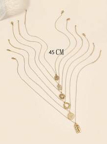 1 pièce Croix en acier inoxydable, diamants brillants, cœurs évidés, les colliers pour femmes sont en option, conviennent pour une décoration quotidienne ou pour offrir en cadeau