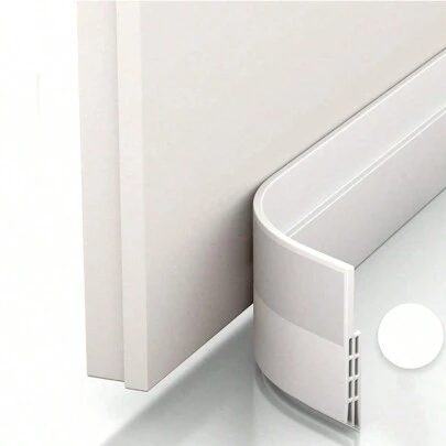 شريط حماية الباب السفلي من الهواء البارد القطعة الواحدة - مانع تجريف الأبواب الفاخر لمنطقة النوم / شريط ختم الأبواب الذي يمنع الرياح والدفء والحماية من الحشرات والعازل الصوتي (توفير الطاقة - تركيب سريع وسهل) شرائح الأبواب المثالية للحفاظ على البرودة بعيداً