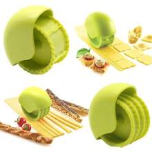1pc New Arrival Kitchen Pastry Dough Cutter, Pizza Roller, Crimped Edge Wheel, Fluted Edge Tool - Green - View 4