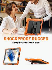 Ốp Tương Thích Với Samsung Galaxy Tab A7 Lite, Vỏ 8.7'' (T220/T225), Vỏ Bảo Vệ Chắc Chắn Chịu Lực Cao Có Chân Đế Vỏ Máy Tính Bảng A7 Lite- Màu Cam - trái cam - Xem 5