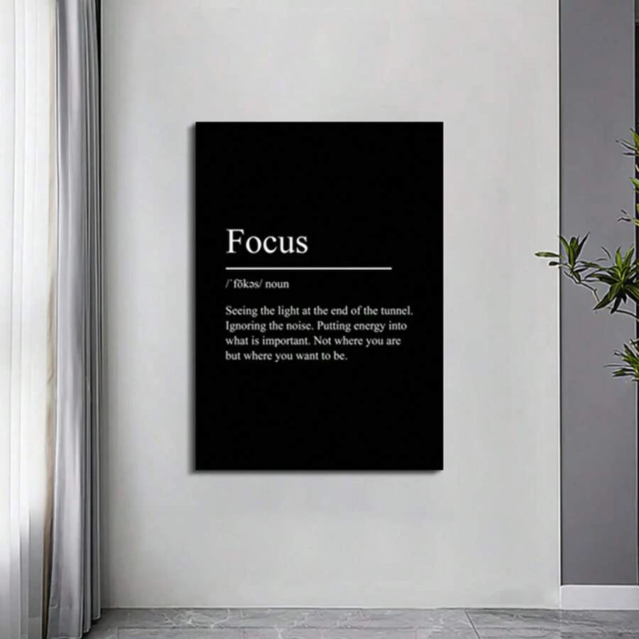 1 Miếng Hiện đại Truyền cảm hứng Áp phích tranh sơn dầu In Tranh treo tường Đối với Phòng khách , Văn phòng Nhà  Trang trí Không khung - Đen và trắng - Xem 1