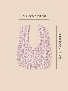 2件婴儿柔软围兜，带褶边，透气 - 彩色 - 查看 4