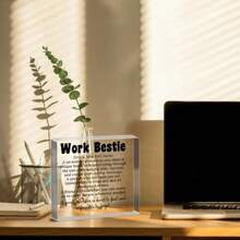 1pc, Office Coworker Leaving Gift Work Colleague Friends At Work Gift Work Bestie Definition Sign For Office Desk Employee Appreciation Gifts Birthday - Transparent - View 7