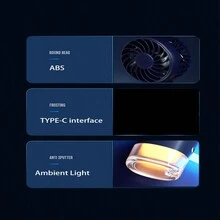 1pc 1200mah Rechargeable Battery Powered Handheld Mini Fan With Led Light, 3 Adjustable Wind Speed, Portable Design, Suitable For Outdoor Activities, Including Charging Cable - Pink - View 4