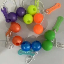 1/2/5 piezas Pelotas Tata para mascotas, juguete de descompresión para perseguir y tocar, adecuado para usar en el patio o sala de estar, colores aleatorios