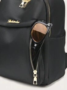 Solid Color Multi-Pocket Backpack, Casual All-Match Middle High School College Students Campus Schoolbag, Vacation Leisure Daypack For Outdoors Travel And Daily Use, Simple Versatile Shoulder Dual-Use Commuting Backpacks & Shoulder Bag School Backpack, School Bag, Backpack For School, Back To School, Big Backpack, Classic Casual, Suitable For Teen Girls Women College Students, Perfect For Back To School, College, Middle School, High School, School Supplies, Back To School Backpack, School Bookbag, Backpack School, Back To School Bags, Large Capacity, Waterproof, Laptop Compartment, Lightweight, Portable, White-Collar Workers, First Day Of School