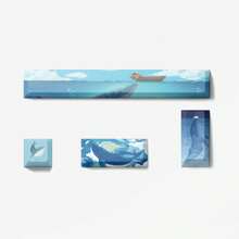 4 Keys PBT Keycaps Cherry Profile Dye-Sub Legends Space Bar 6.25U ESC Entre 4 Keys Custom Keycap Set For Gaming Mechanical Keyboard DIY Kit Desktop Computer Laptop Mechanical Keyboard Accessories Keyboards Caps - Whale - View 1