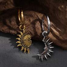 Sun & Moon Drop Earrings