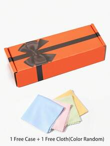 1 副女士 10-14 岁中童卡通猫耳圆形时尚眼镜和 1 条眼镜链 - 粉色 - 查看 5