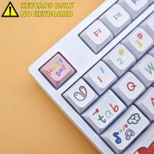 127 Keys XDA Profile Heights PBT Keycaps Animal Party Dye-Sub Legends Colorful Cute Cartoon Animals Design Custom Keycap Set For Gaming Mechanical Keyboard Kit Desktop Computer Laptop Mechanical Keyboard Accessories Keyboards Caps (Only Keycaps) - Color - View 4