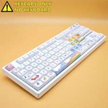 127 Keys XDA Profile Heights PBT Keycaps Animal Party Dye-Sub Legends Colorful Cute Cartoon Animals Design Custom Keycap Set For Gaming Mechanical Keyboard Kit Desktop Computer Laptop Mechanical Keyboard Accessories Keyboards Caps (Only Keycaps) - Color - View 3