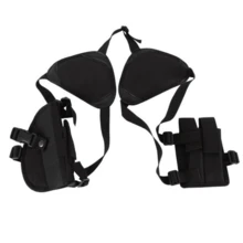 個性化戶外男士雙肩步槍套袋 - 黑色 - 查看 7