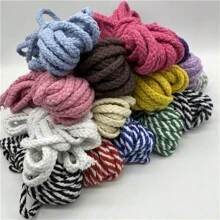 1 pieza 5 yardas 6mm Cuerda decorativa trenzada retorcida, cuerda para decoración textil artesanal del hogar - Estilo de selección - Ver 3