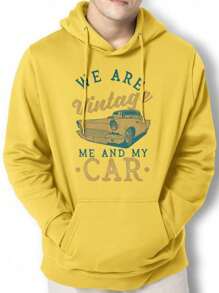 Moletom Casaco Carro We Are Vintage Blusa Canguru APJ1