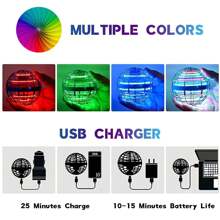 1 Piece Random Color UFO Flying Ball Intelligent Induction And Sensor Rechargeable Helicopter For Kids,Pool Toys Suitable For Pool Games,Pool Party - Purple - View 3
