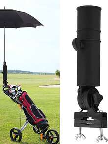Golf Push Cart Umbrella Tube Umbrella Holder - Black - View 6
