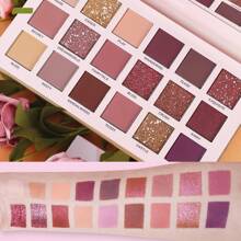 UCANBE 18 Colors Aromas Nude Eyeshadow Palette, Mauve Pink Shimmer Matte Reflective Glitter Eye Shadow, High Pigmented Long Lasting Makeup Pallet Gift Kit - Bộ bảng màu hương thơm - Xem 3