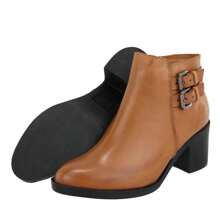 Women Ankle Boots & Booties - 駝色 - 查看 4