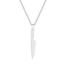 1pc Men's Chef's Knife Pendant Necklace Gifts For Friends Who Like Cooking - Architecture - View 3