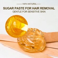 50g Tẩy lông Sáp Không Da Loại bỏ Tóc Trơn tru Da có thể sử dụng Đối với Nách Cơ thể Chân Râu có thể sử dụng Đối với Cả hai Nam Và NỮ - gói dùng thử 50g - Xem 4