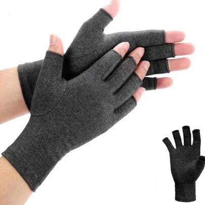 Guantes De Compresión Sin Dedos Para La Mano Y Pulgar, Para Mujeres Y Hombres Con Artritis, Túnel Carpiano, Reumatoide, Tendinitis