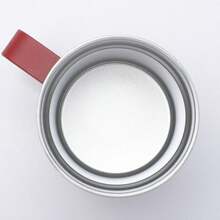 Taza De Acero Inoxidable, Taza Aislada Con Asa - Blanco - Ver 4