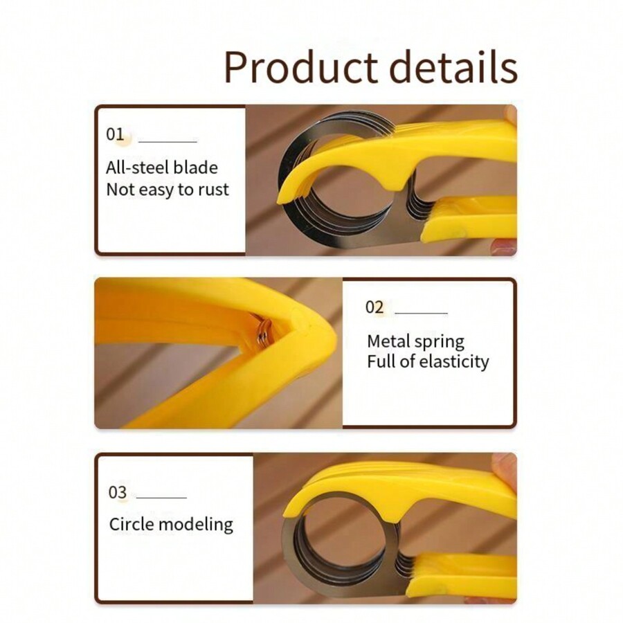 Stainless Steel Banana Slicer Fruit Cutter, Perfect For Slicing Bananas