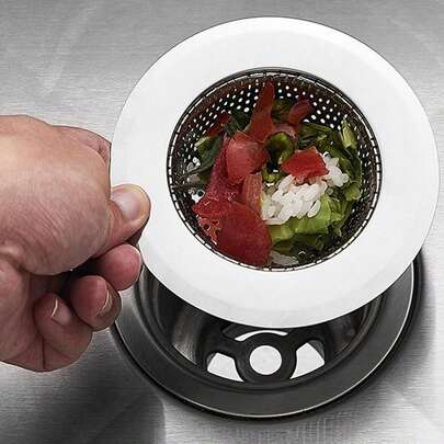 1 cái lưới lọc bồn rửa nhà bếp bằng thép không gỉ với đường kính 4.52/3.54/2.87/2.08 inch, hoàn hảo cho hầu hết các bồn rửa nhà bếp và máy nghiền rác. Đồ dùng nhà bếp, phụ kiện nhà bếp, dụng cụ nhà bếp