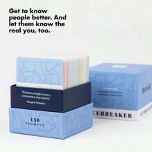 1PC,BestSelf Icebreaker Game Box - An Engaging Icebreaker Game With 150 Quality Dialog Cards! - Blue - View 5