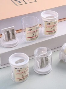 4入組極簡手動削鉛筆器,適用於素描和繪圖 - 無色 - 查看 3