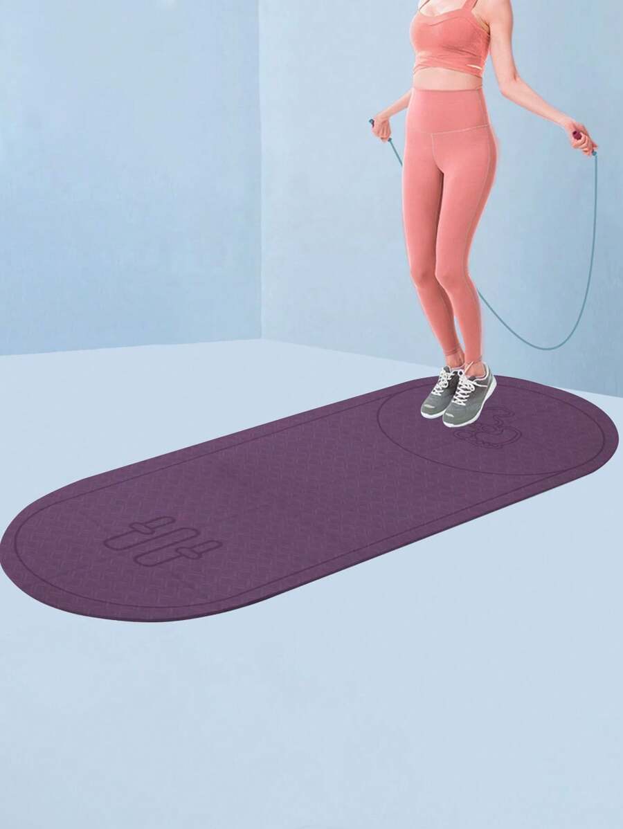 1pc 165*61*0.6cm Lavender Tpe Folding Yoga Mat, Sports Mat, Dance Mat - Purple - View 1