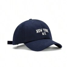 1pc Women's Baseball Cap For Femeal New York Embroidery Sunscreen Top Snapback Sun Hat Sunscreen Sports And Leisure Hat Street