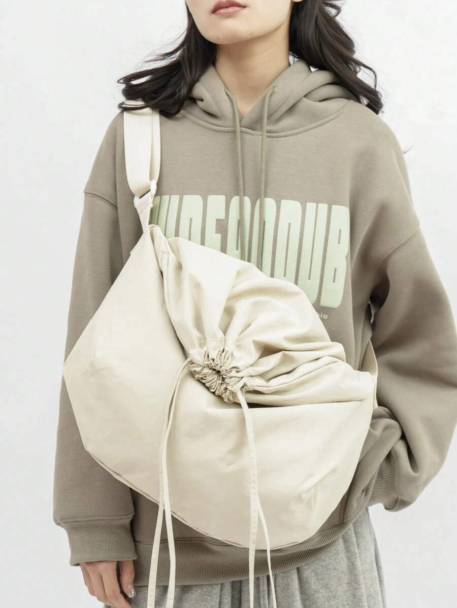 Bolsa De Mujer Cruzada Versátil Casual, Simple, Liviana, Plegable Y De Gran Capacidad