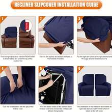 New Flannel Eight-Shape Stretch Dustproof And Scratch-Resistant Chair Cover, Suitable For Massage Chairs, Recliners And Sofas - Khaki - View 4