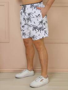 Men Beach Shorts - 白色 - 查看 4