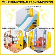 3-In-1 Children's Playground, Children's Playground Swing And Slide, Multifunctional Children's Swing Set, With 150 Cm Slide - Nhiều màu - Xem 3