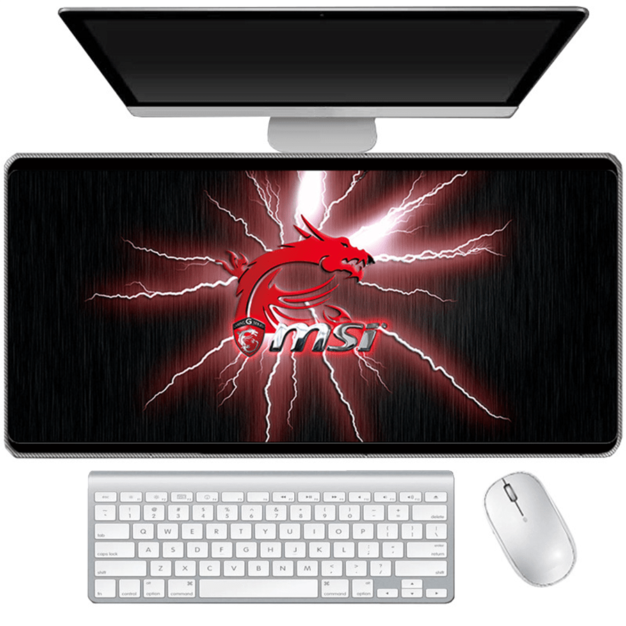 80*30mm Gaming Mouse Pad Large Msi Dragon Logo Computer Mousepad XL