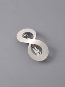 1個金屬光澤感畫效果金/銀幾何方形、橢圓形、八字形髮夾，髮夾，女士休閒髮飾 - 彩色 - 查看 14