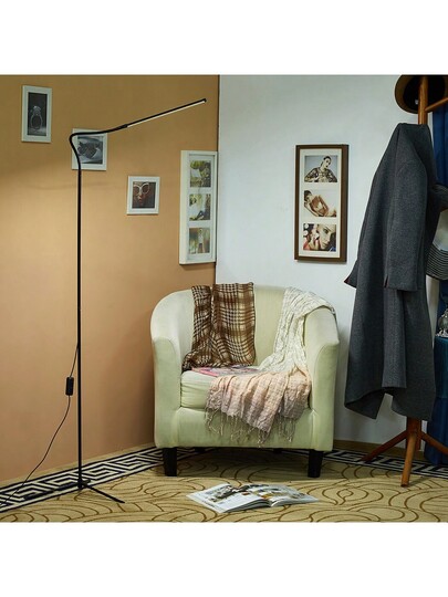 1PC Gooseneck Led Vloer Lamp, Adjustable Temperature Dimmable, Reading In Living Rooms, Bedrooms, Offices, Multipurpose Lighting Eyelash Extensions, Makeup, Skincare view 7