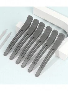 6 buc/pachet cleme de păr negre din crocodil, clemă de păr din aligator pentru secționare instrumente de păr, produse și accesorii pentru păr pentru salon de frizerie Frumusețe Înapoi la școală, articole esențiale pentru călătorii și vacanțe, accesorii de păr pentru femei, perie cu spate neted, accesorii de frizerie, uscător de păr, păr, frizerie, instrumente de păr, produse pentru păr, perie de păr, produse pentru păr creț, echipamente de coafură, foarfece de tuns, Crăciun, frizerie, coafură, uscător de păr, perie de păr, frizerie, echipamente de coafură, coafură, coafură, accesorii de frizerie, frizerie, echipamente de coafură - Negru - Vizualizare 8